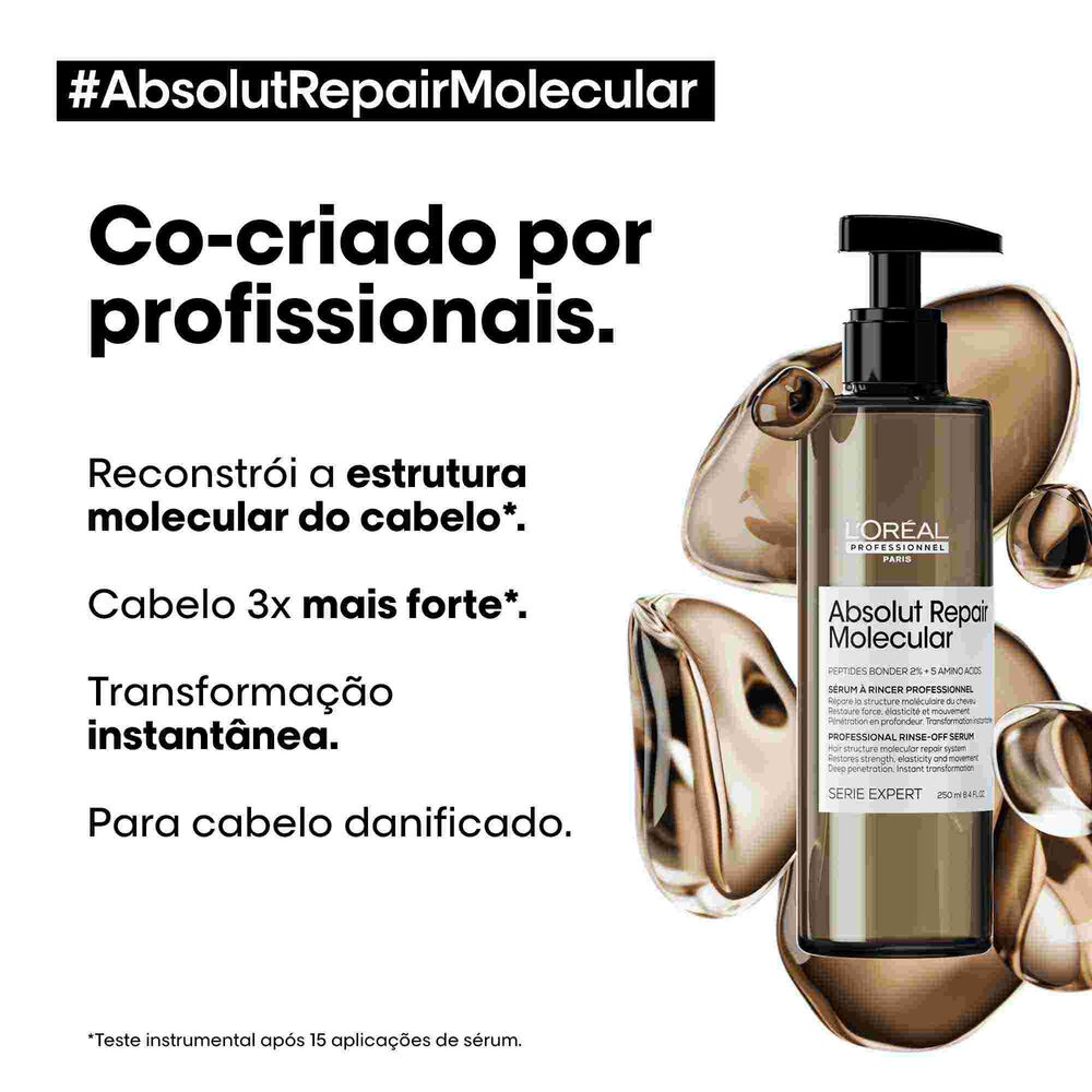 Sérum Rinse-Off | Absolut Repair Molecular | 250ml | L'Oréal Professionnel