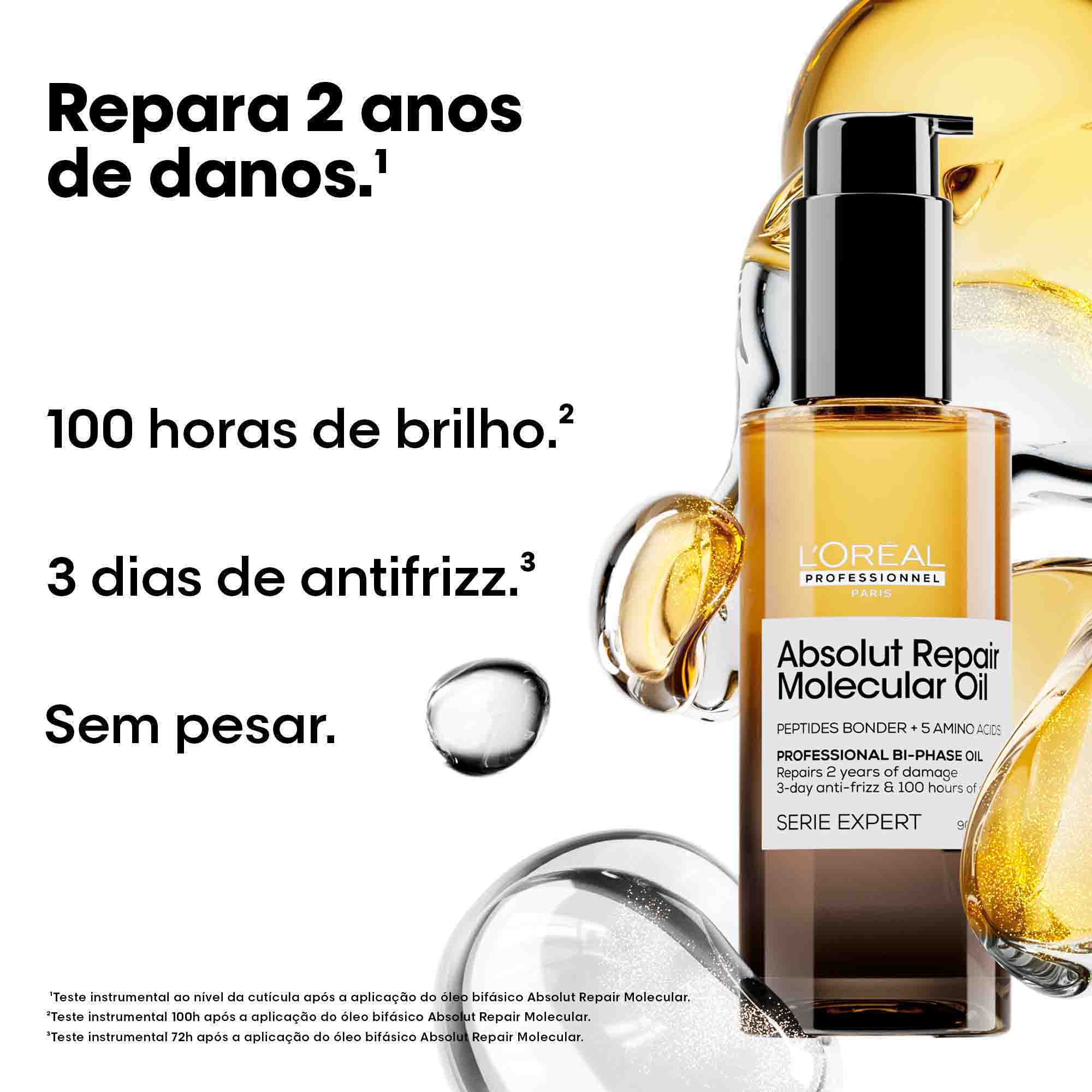 Óleo Bi-Fase | Absolut Repair Molecular | 90ml | L'Oréal Professionnel