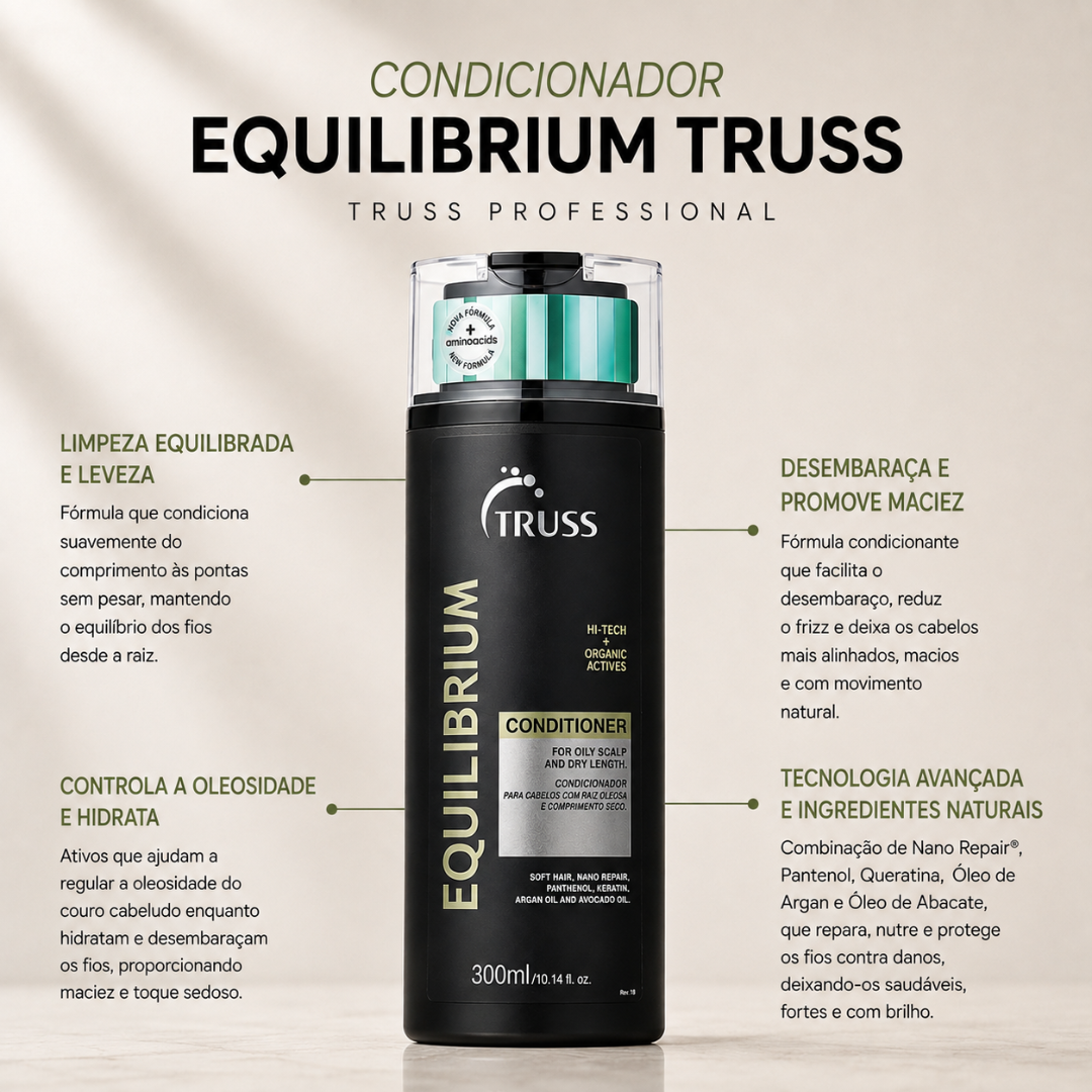 Pack Equilibrium Duo | Shampoo e Condicionador | Truss