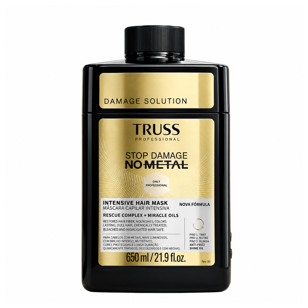 Máscara Capilar | Stop Damage No Metal Intensive Hair Mask | Damage Solution | 650ml | Truss