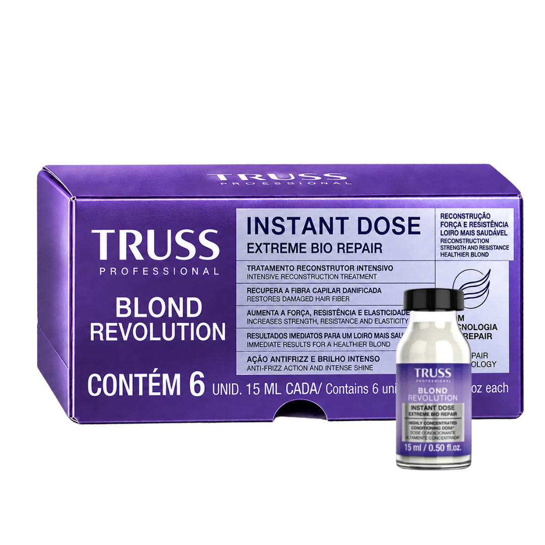 Ampolas | Instant Dose Blond Revolution | Blond Revolution | 6 x 15ml | Truss Professional