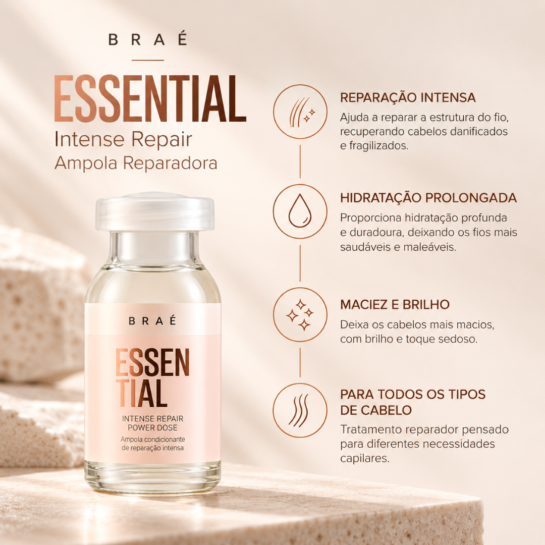 Ampola | Essential Intense Repair Power Dose | Essential | 13ml | Braé