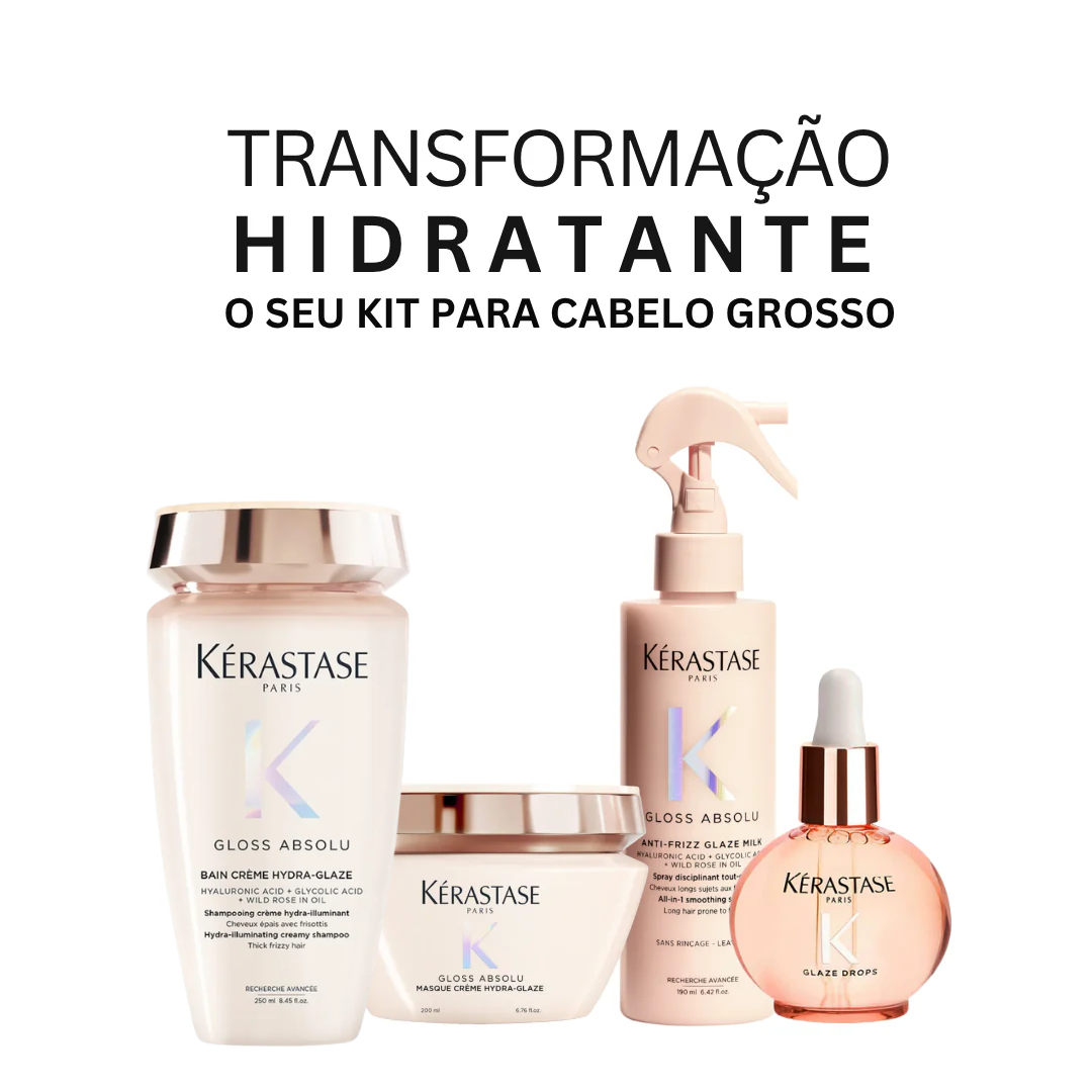 Kit Transformação Hidratante Cabelo Grosso Gloss Absolu | Kérastase