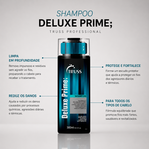 Pack Deluxe Prime Duo | Shampoo e Condicionador | Truss