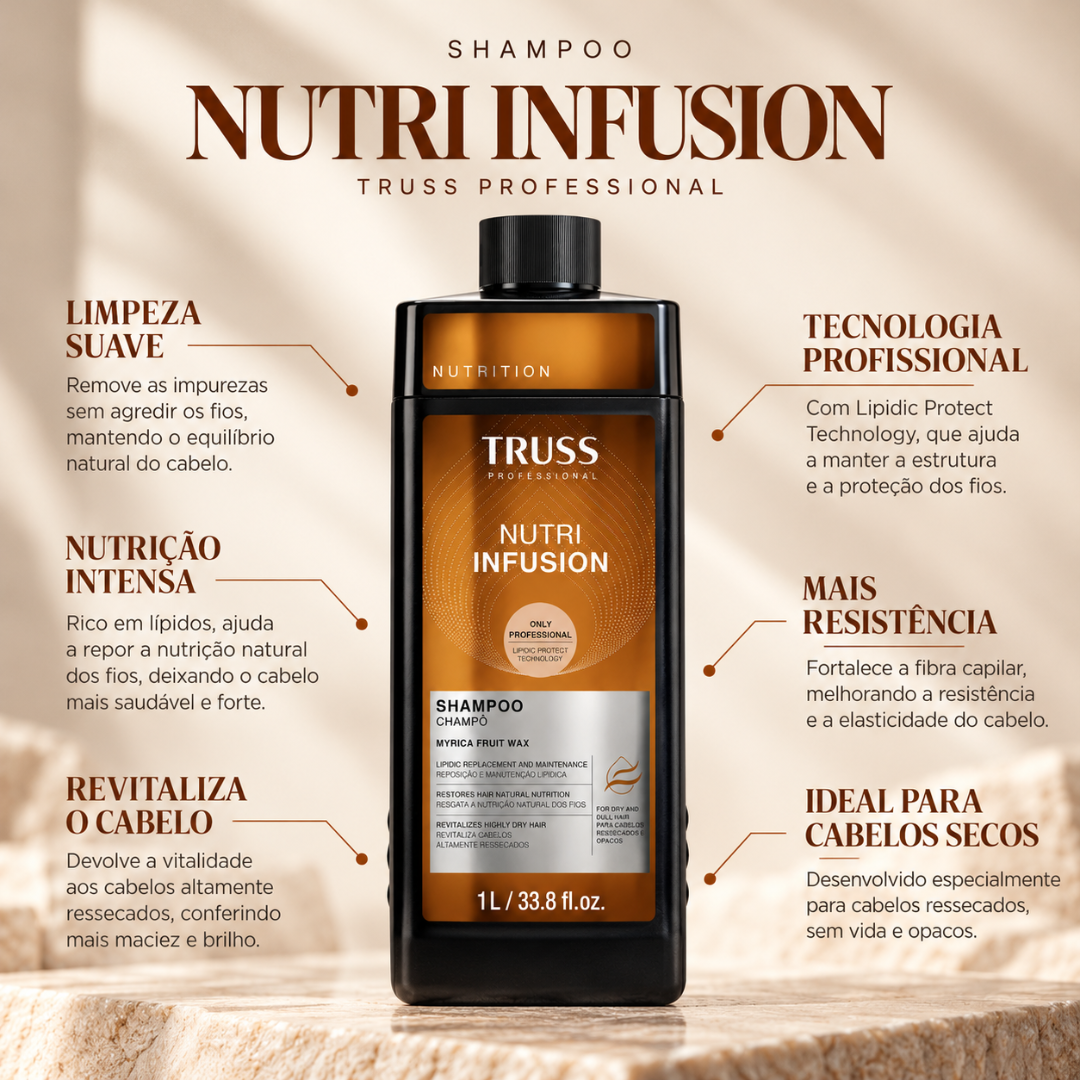 Champô | Nutri Infusion Shampoo | Nutri Infusion | 1L | Trussx