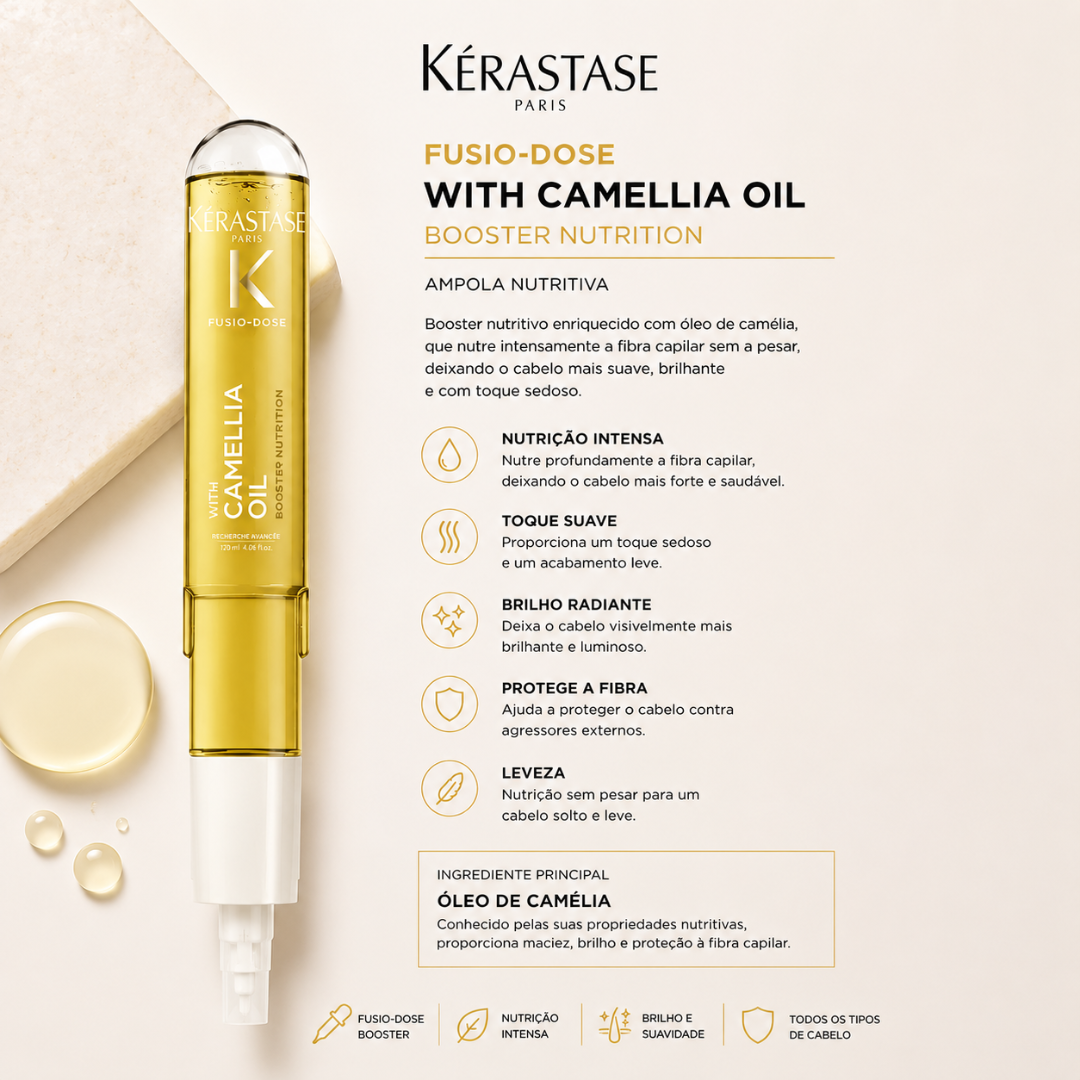 Booster Nutrition | Fusio-Dose Camellia Oil | Fusio-Dose | 120ml | Kérastase