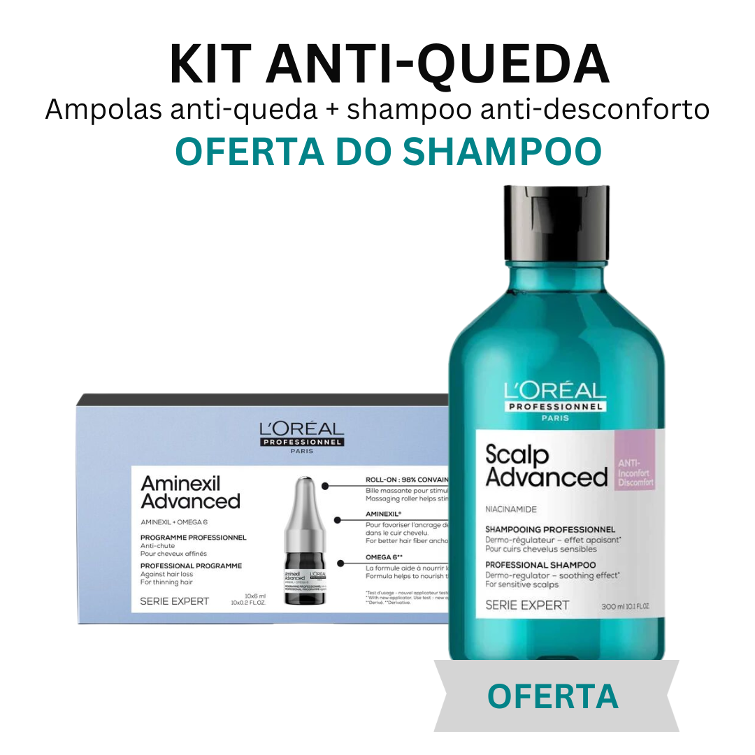 Kit Antiqueda | Aminexil Advanced + Scalp Advanced Shampoo | Serie Expert | L'Oréal Professionnel
