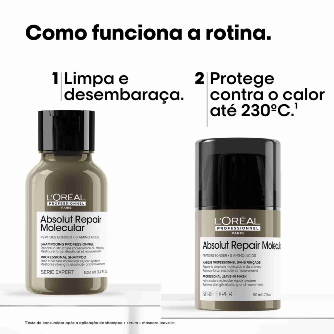 Kit Viagem Fortificante | Absolut Repair Molecular | L'Oréal Professionnel