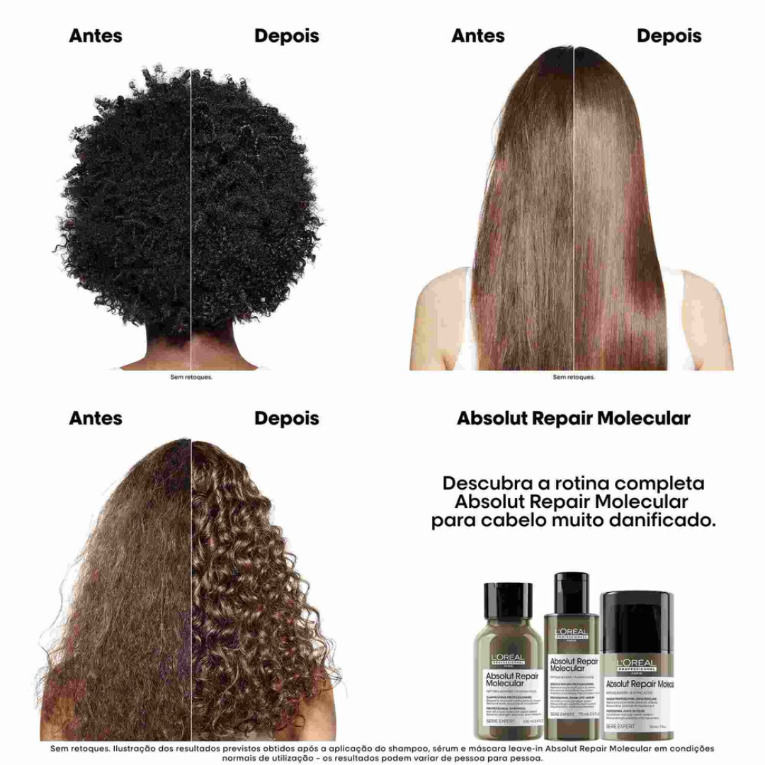 Kit Viagem Fortificante | Absolut Repair Molecular | L'Oréal Professionnel