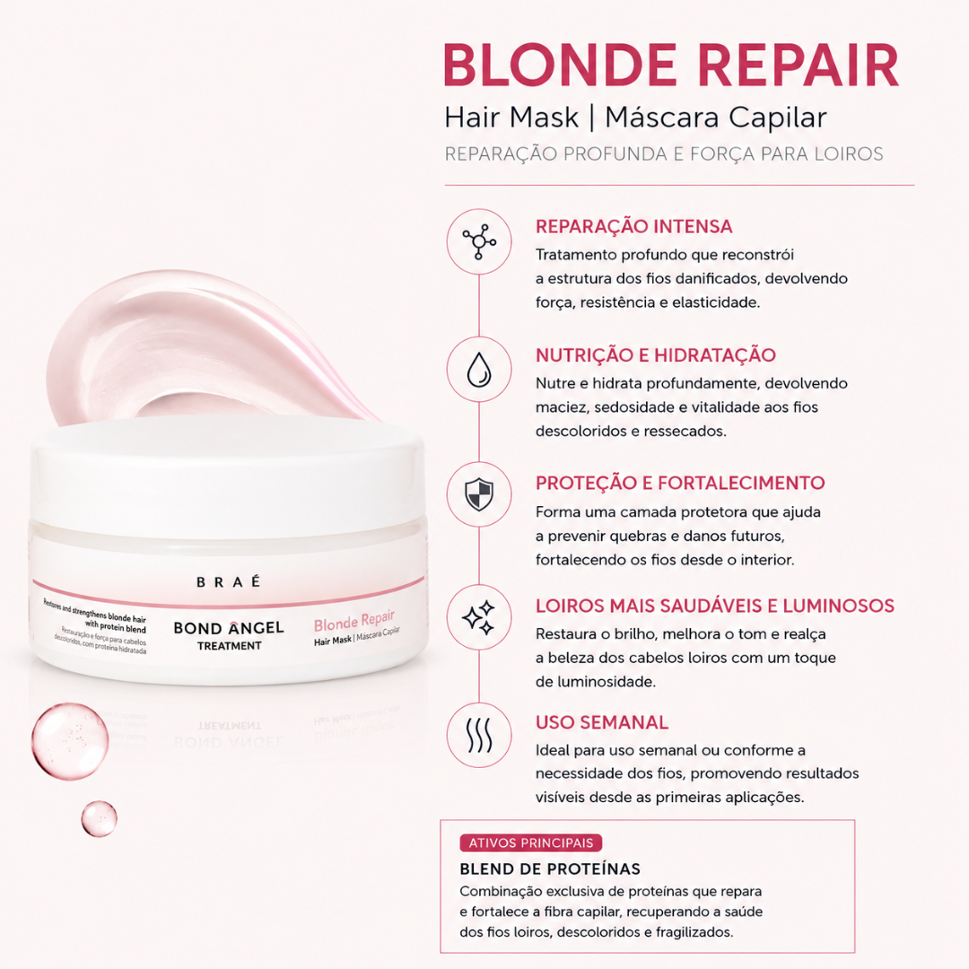 Pack Blonde Repair Bond Angel Completo | Braé