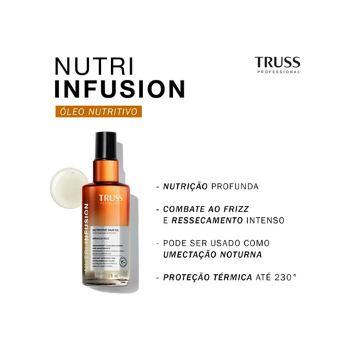 Óleo Capilar | Nutritive Hair Oil | Nutri Infusion | 60ml | Truss Professional