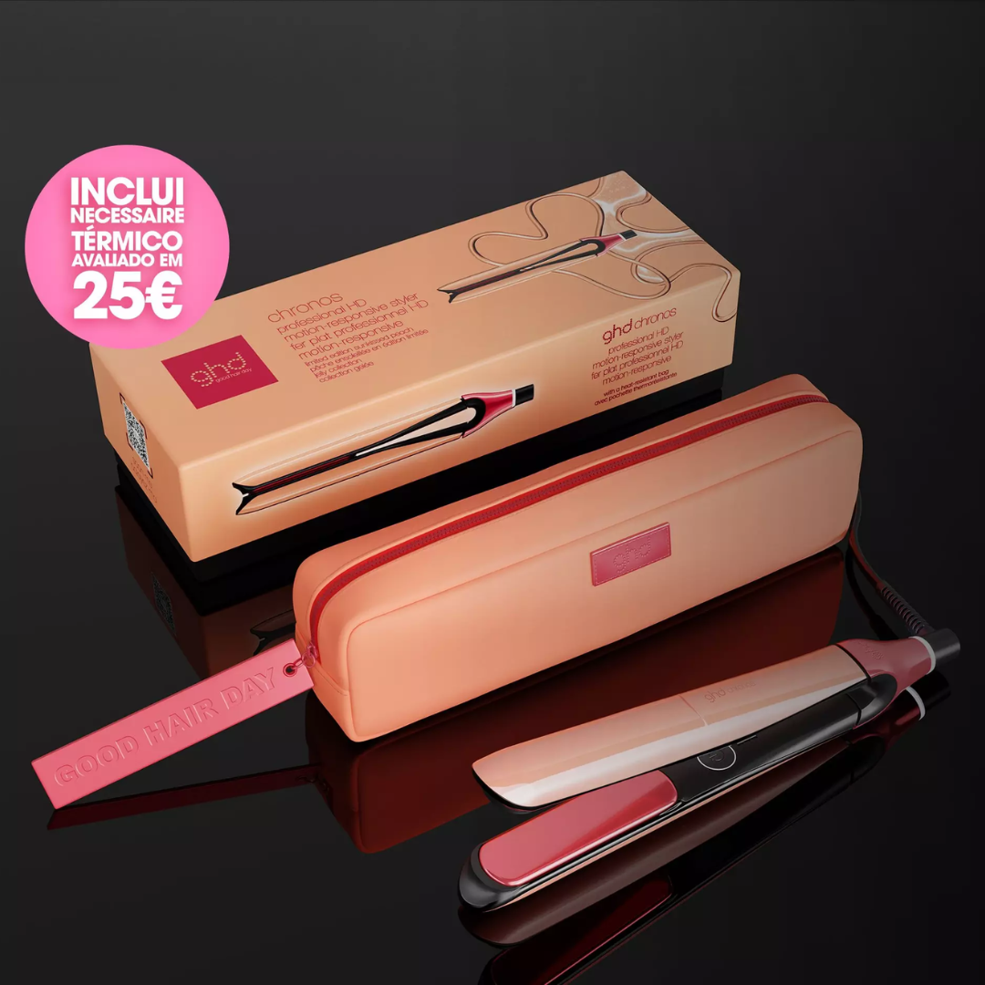 GHD Chronos Sun-Kissed Peach – Prancha de Cabelo Profissional Edição Limitada