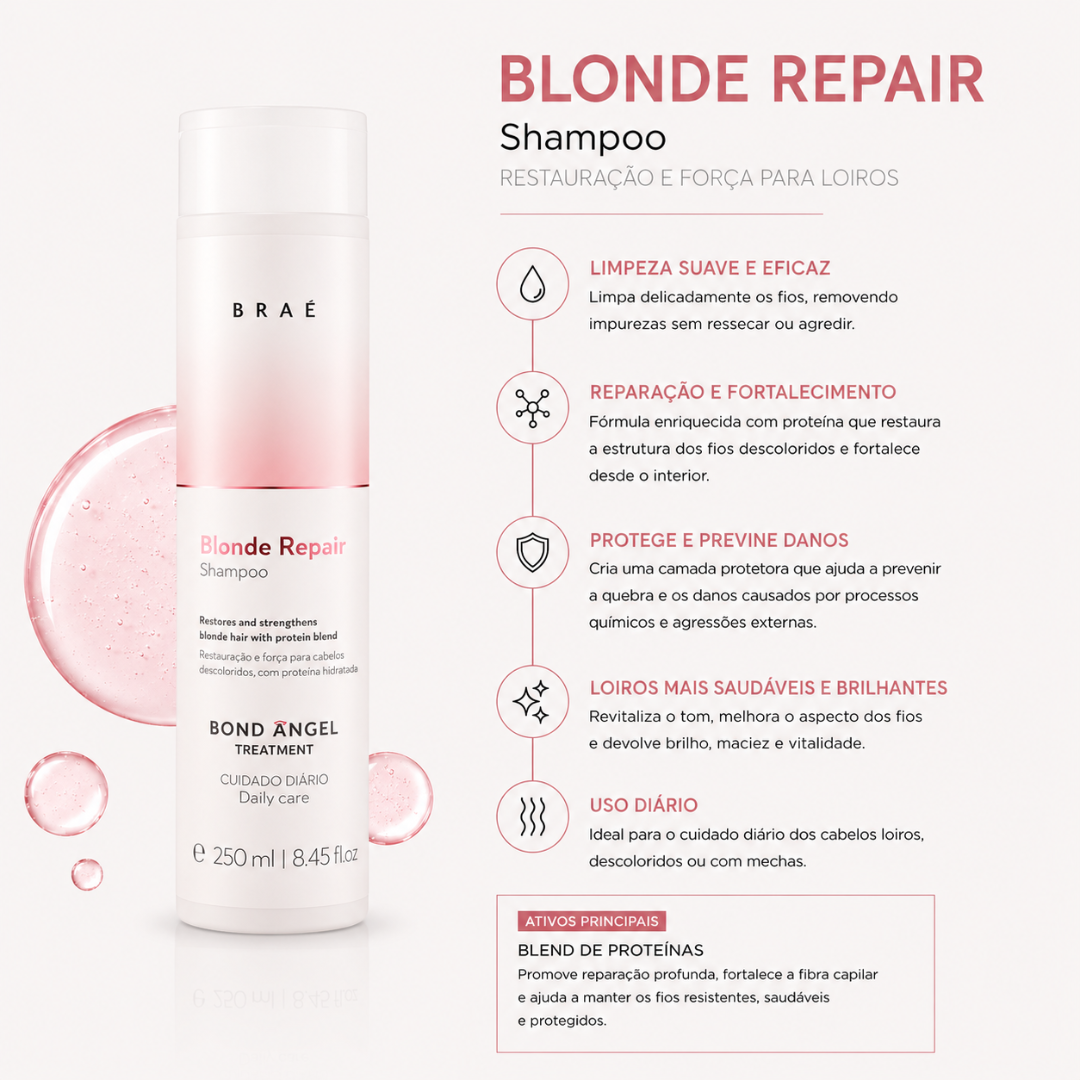 Pack Blonde Repair Bond Angel Completo | Braé