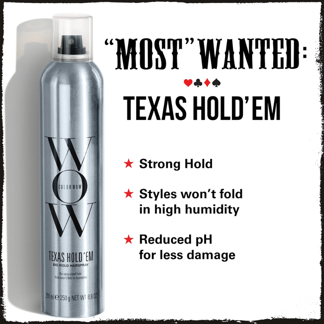 Laca Forte | Texas Hold'Em Big Hold Hairspray | Color Wow