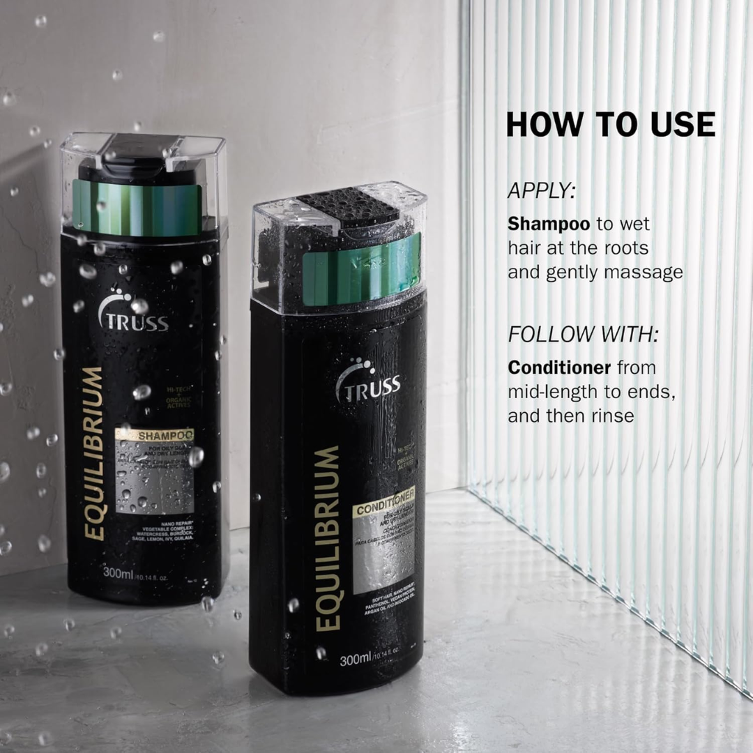 Pack Equilibrium | Equilibrium Shampoo + Conditioner + Beach Waves + Instant Repair | Equilibrium | Truss Professional