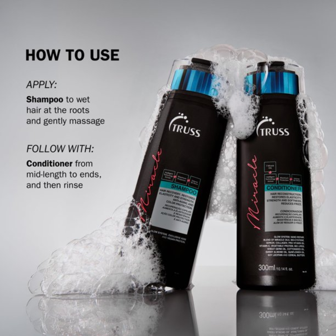 Pack Miracle Completo | Miracle Shampoo + Conditioner + Mask + Illuminatte Oil | Miracle | Truss Professional